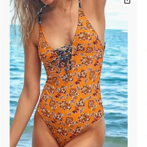 Cupshe Other - CUPSHE Light Up The Night Print One-Piece Swimsuit size medium